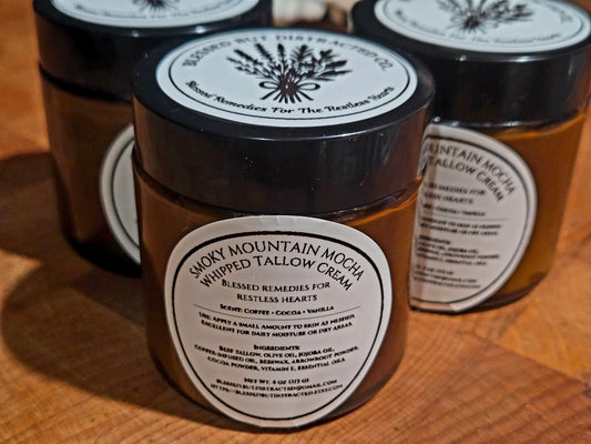 Smoky Mountain Mocha Whipped Tallow Cream 4oz
