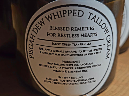 Pisgah Dew Whipped Tallow Cream 4oz.